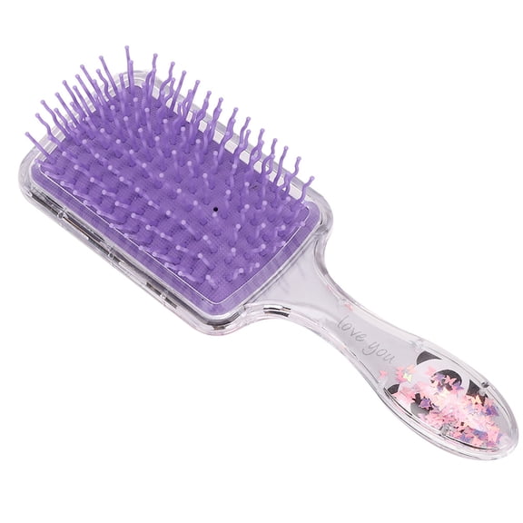 M Buder Childrens Cartoon Sequins Gasbag Hairdressing Comb, Head Scalp Massage Styling Tool, Gray Panda, 8.27 inches / 21 cm