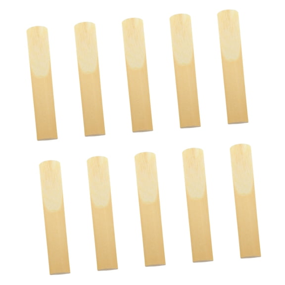 M Buder Clarinet Reeds Strength 2.0 Traditional Woodwind Reeds for Bb Clarinet Replacement, Clear Sounding Instruments Accessories for Musicians and Students, 10-Pack (2.8 x 0.5 in / 70 x 12 mm)