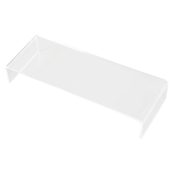 M Buder Clear Acrylic Monitor Stand Riser and Computer Laptop Desk Stand Holder, Heavy Duty Space Saving Keyboard Storage Shelf for Home Office Study, 20.5 x 7.5 x 3.5 Inches / 52 x 19 x 9 cm