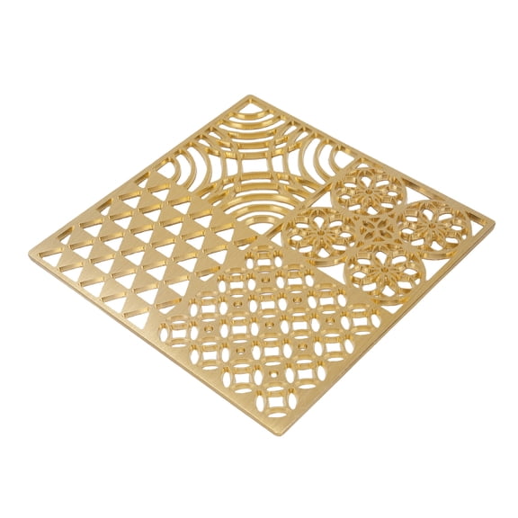 M Buder Clear Ice Cube Maker Design Tray Copper Ice Stamp Tray for Cocktails Whiskey Bartender Accessories C, Professional Bar Tool for Custom Patterned Drinks, 4.3 inches / 11 cm Size