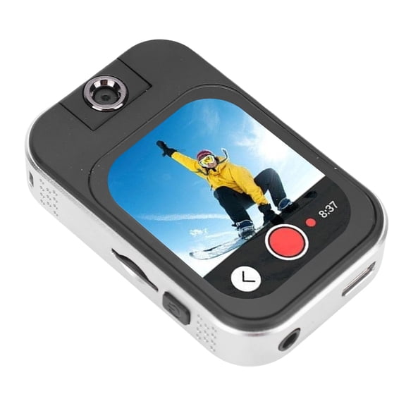 M Buder Clip On Sports Action Camera with Bluetooth, MP3 MP4 Music Player, 48MP HD Resolution, 2.02 Inch Touch Screen, and Included 32GB Memory Card