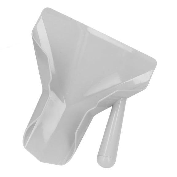 M Buder Commercial French Fry Bagger Scoop Food Shovel Multipurpose Quick Fill Tool with Single Handle for Snacks Popcorn Stainless Steel Heavy Duty Food Packaging Scooper Shovel, 8.1 x 9.3 inches