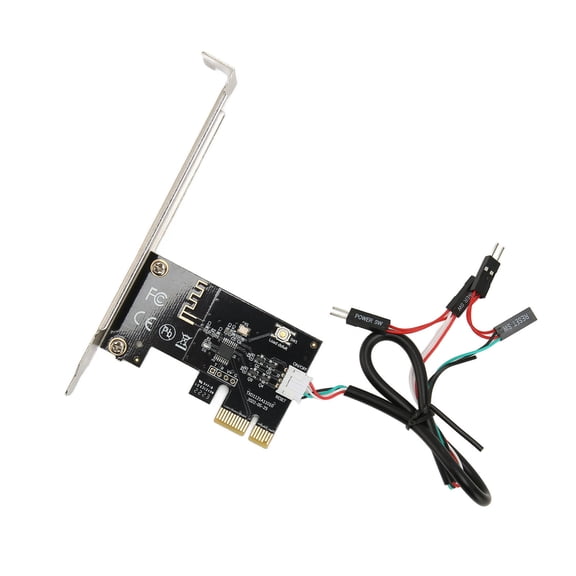 M Buder Computer Power Reset Switch PCIE Card APP Remote Control X1 Port PC Desktop, 6.3 inches / 16 cm