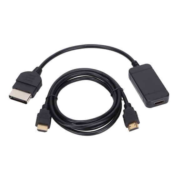 M Buder Controller HD Multimedia Interface Converter Digital Display Retro Game Console Video Adapter for XBOX 480P 720P 1080i Video Cable Adapter 6.69x5.12x1.57 Inches / 17.0x13.0x4.0 cm ABS Black