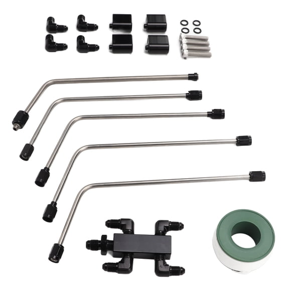 M Buder Coolant Crossover Steam Vent Kit Stainless Steel High Strength for LS1 LS2 LS3 LS6 LS7 LSX Engines, Optimal Engine Heat Management Auto Part, 9.06 inches / 23.01 cm