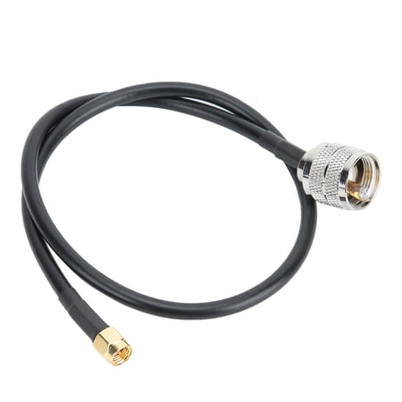 M Buder Copper Core SMA Male to UHF PL259 Male Adapter Cable with Flexible UV Protection FR PVC Outer Sheath 19.9 inches / 50 cm Transferring Wire Converter
