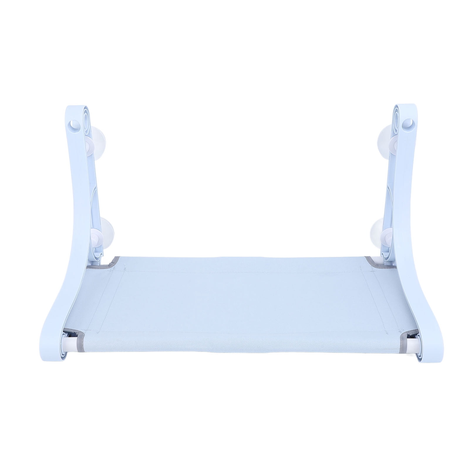 M Buder Cordless Cat Window Perch Cat Hammock with 4 Suction Cups Strong Load Bearing Sturdy Frame Cat Window Seat Blue (15.35 inches / 39 cm)