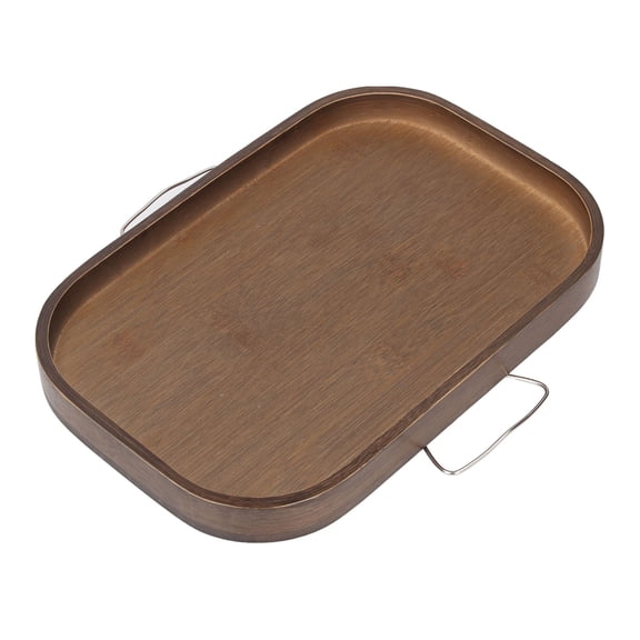 M Buder Couch Arm Tray Portable Non Slip Multifuntional Wood Sofa Clip On Side Table for Drinks Snacks Laptops