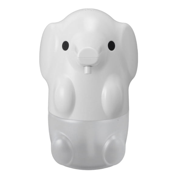M Buder Cute Elephant Touchless Soap Dispenser - Automatic Foaming Soap Dispenser for Bathroom & Hotel, USB Rechargeable Motion Sensor Countertop Liquid Dispenser White (6.5 inches / 16.4 cm)
