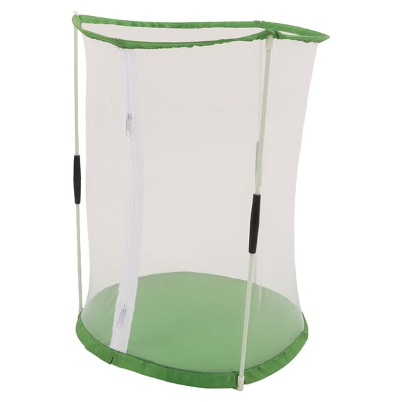 M Buder Cylindrical Butterfly and Insect Observation Habitat Cage, Transparent Mesh Bug Collecting Kit for Ornamental Plants and Kids Educational STEM Activity, Portable 15.7 inches / 40 cm Height