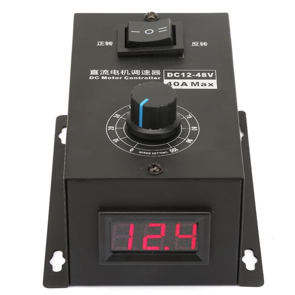 M Buder DC 12V-48V 40A Brush Motor Governor Speed Control Module Electric Controller PWM Variable Speed Regulator Pulse Width Modulator for Industrial Control Automation Systems