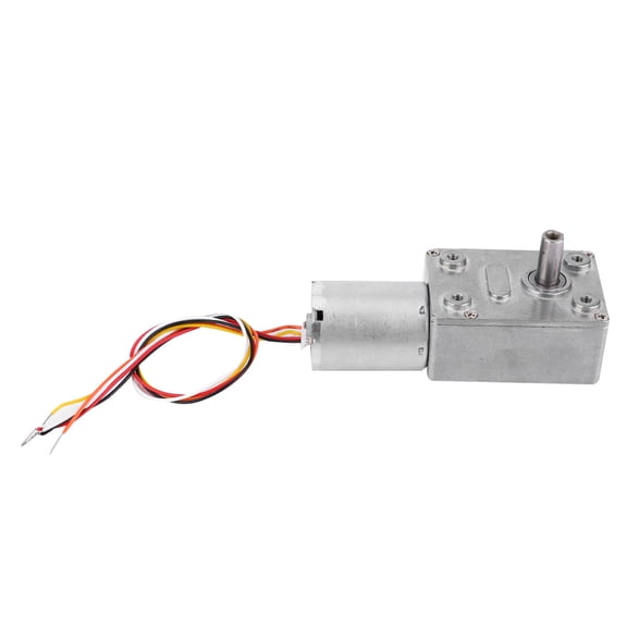 M Buder DC 12V Brushless Worm Gear Motor Speed Reduction Motor 90RPM High Torsion Electric Motor for Robotics and Electronic Locks, All-Metal Wear-Resistant (4.72 inches / 12 cm)