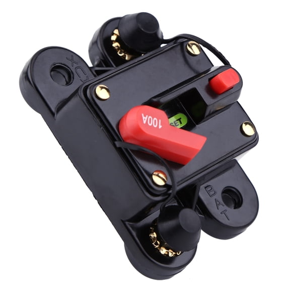M Buder DC 12V Disconnector Circuit Breaker 100A Resettable Fuse for Car Marine Boat Bike Stereo Audio, 2.95 x 1.97 x 1.57 inches / 75 x 50 x 40 mm