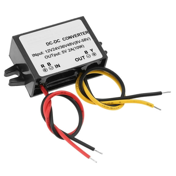 M Buder DC-DC 12V 24V 36V 48V to 5V 2A Buck Converter Step Down Power Supply Module for Car LED Monitor