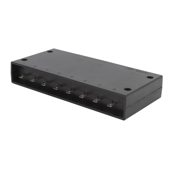 M Buder DC12V-24V 8 Gang LED Touch Switch Panel IP68 Water Resistant High Stability Control Box for Car Truck Caravan RV Black