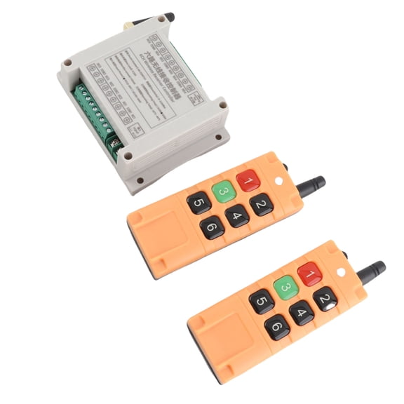 M Buder DC12V 6CH Wireless Remote Controller LED Light Switch Relay Radio Transmitter Receiver Kit 433MHz, Smart Home Automation Control Setup, 6.69 inches / 17 cm Length, Multicolor