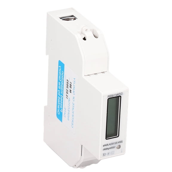 M Buder DC220V Electric Energy Meter LCD Display Waterproof Single Phase Usage Monitor 5-100A[cite: 1]