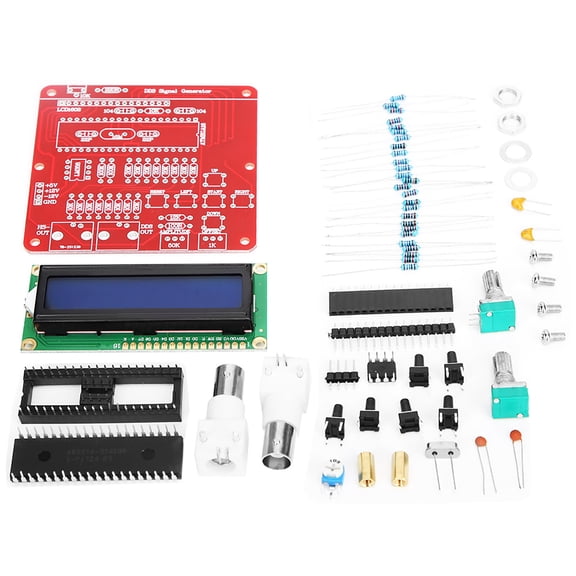 M Buder DDS Function Signal Generator Module DIY Kit 1HZ-65535HZ Pulsed Sine Triangular Wave Frequency Component High-Speed 8MHz for Testing Red