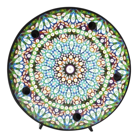 M Buder DIY Diamond Painting Night Light Kit Mandala Desk Lamp Craft