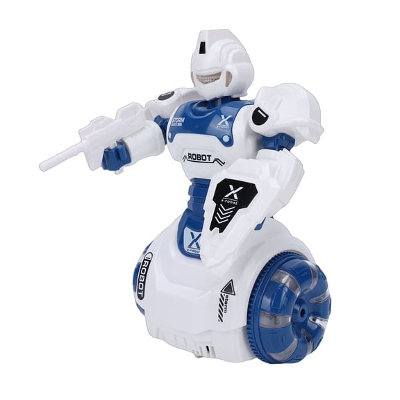 M Buder Dancing Robot Sensory Toy Light Up Musical Walking Dancing Robot with Simulation Sound Effects Blue