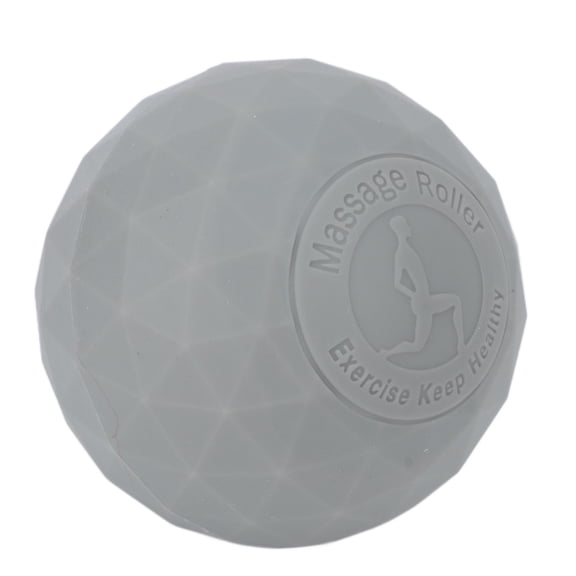 M Buder Deep Tissue Muscle Knots Massage Ball for Myofascial Release, Trigger Point Therapy, Sport Fitness Recovery, and Foot Plantar Fasciitis Pain Relief, High-Density Silicone Therapy Tool, Gray