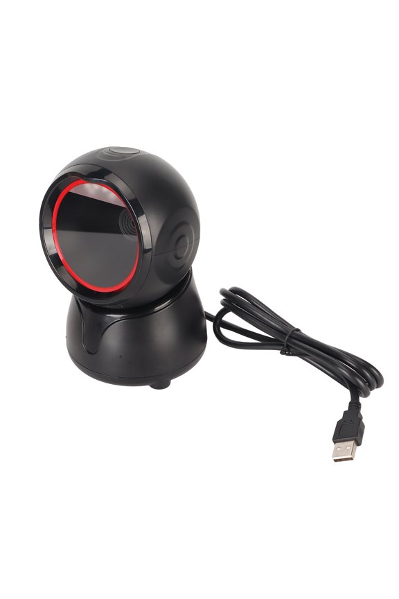 Desktop Barcode Scanner High Speed 1D 2D QR Code Reader USB Wired Global Shutter For Supermarket Retail Store Market Point Of Sale System With LED Indicator[cite: 1]