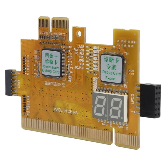 M Buder Desktop Diagnostic Card PCI PCIE 2LPC 4in1 Analyzer Motherboard 2Bit Debug Post Test Kit for Computer Repair (7.09 inches / 18 cm)