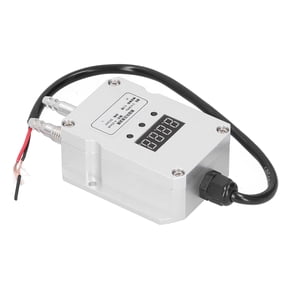 M Buder Differential Pressure Transmitter 0-0.5kpa Digital Display Wind Detection 4-20mA DC24V M10 Thread High Accuracy Measure for Industrial Automation Equipment, Silver