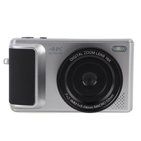 M Buder Digital Camera 4K 64MP 180° Flip Screen Multiple Beauty Filters Anti Shake Auto Focus 16x Zoom Digital Mirrorless Camera for Selfie Photo Video Silver (6.3 inches / 16 cm) price history and forecast - M Buder CAM-221424-SLV