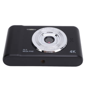 M Buder Digital Camera 50MP Dual Lens 2.4 Inch Screen Portable Compact Point and Shoot Camera for Kids Students Vlogging, Black (3.94 inches / 10 cm)