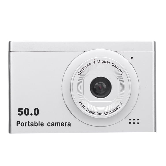 M Buder Digital Camera Auto Focus Compact Small Camera with Front Rear Dual Cameras 8x Digital Zoom 2.4 Inch TFT Screen for Photography Students Silver Grey (4.7 inches / 12 cm) [cite: 37]