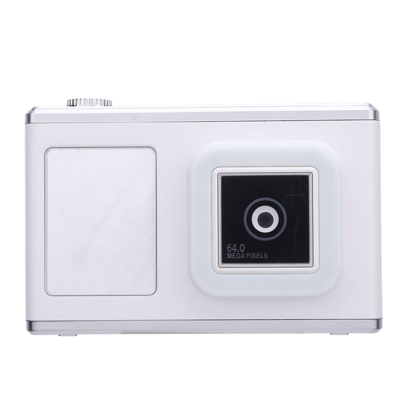 M Buder Digital Camera Front Rear 48MP 2.4 inches / 6.09 cm IPS Screen Video Camera with Fill Light for Daily Travel White
