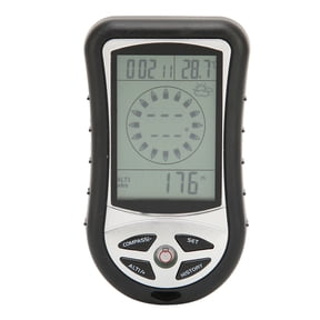 M Buder Digital Compass 8 in 1 Multi Functional Outdoor Compass Altimeter Barometer Calendar Thermometer for Outdoor, 4.33 inches / 11 cm