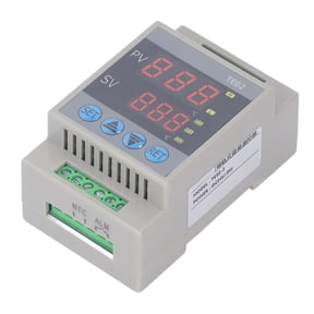 M Buder Digital Temperature Controller Temp Control Switch Module 50~120 24V DC for Heating and Cooling Systems with Dual Red Display 10A 250V AC Relay Output 35mm Guide Rail Installation