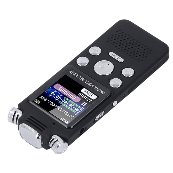 M Buder Digital Voice Recorder with Built-in Speaker, 0.8 Inch LCD Screen, Double Microphone Audio Recording Device for Professional Interviews 16GB (16GB Capacity / Supports Up to 64GB Expansion)