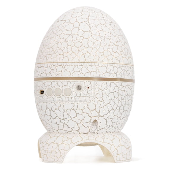 M Buder Dinosaur Egg Star Projector Night Light Bluetooth Music Player Colorful Galaxy Starry Sky Lamp with Remote Control White 5.91 inches / 15 cm