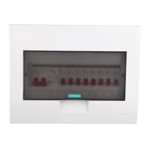 M Buder Distribution Box Indoor Lighting Concealed 8 Way 2P Leakage Protection Switch 63A 230/400V Electrical Power Control Equipment Heavy Duty Wall Mount Shell Current Circuit Breaker