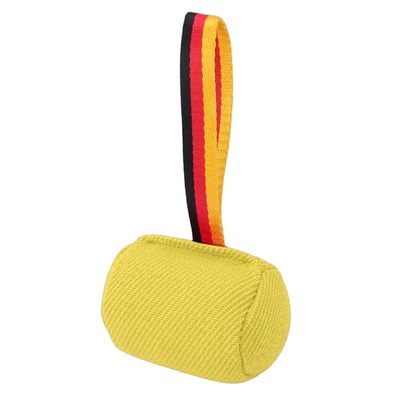 M Buder Dog Bite Tug Toy Thickened Abrasion Proof High Strength Non Slip Buffer Handle Puppy Bite Pillow Toy For Interactive Training Pulling Exercise Yellow Color 13x9x8 cm / 5.12x3.54x3.15 inches