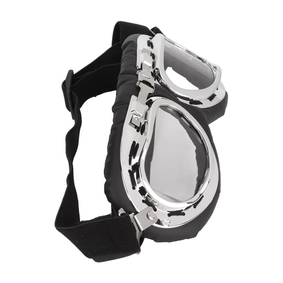 M Buder Dog Goggles Dog Eye Protection Sunglasses with Folding Frame and Elastic Strap for Medium Large Dog, Transparent, 7.87 inches / 20 cm