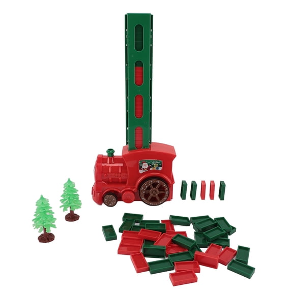 M Buder Dominos Train Toy Set Automatic Electric Dominoes Educational Toy For Children Over 3 Years Old