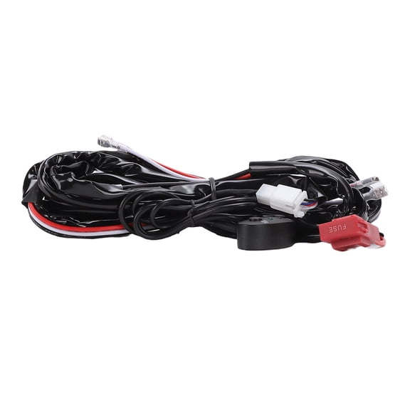 M Buder Double Color High Low Beam Wiring Harness Dual Relay 30A Fuse 14AWG 6.56 ft / 2m Off-Road Cable