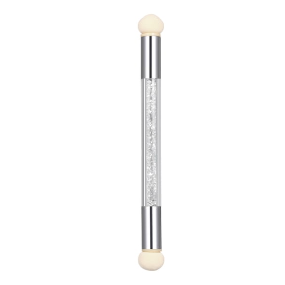 M Buder Double-Ended Nail Art Sponge Brush Premium Acrylic Gradient Shading Pen Multi-Functional Nail Powder Brush Manicure Tool for Flawless Home and Professional Salon Beauty Manicure Designs