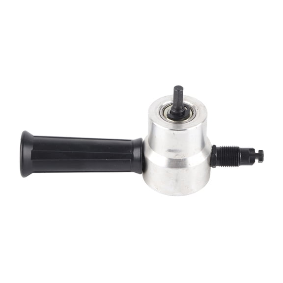 M Buder Double Head Metal Sheet Cutter (0.07 inches / 1.8 mm) Nibbler Drill Tool Attachment with Wrench for Precision Circle Cutting, Metal Machining, and Woodworking