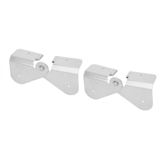M Buder Downspout Hinge Aluminum Easy Install Gutter Extension Flip Up Hinge for Rectangle Square Downspout 4.33 inches / 11 cm Drainage Connectors Hardware Set