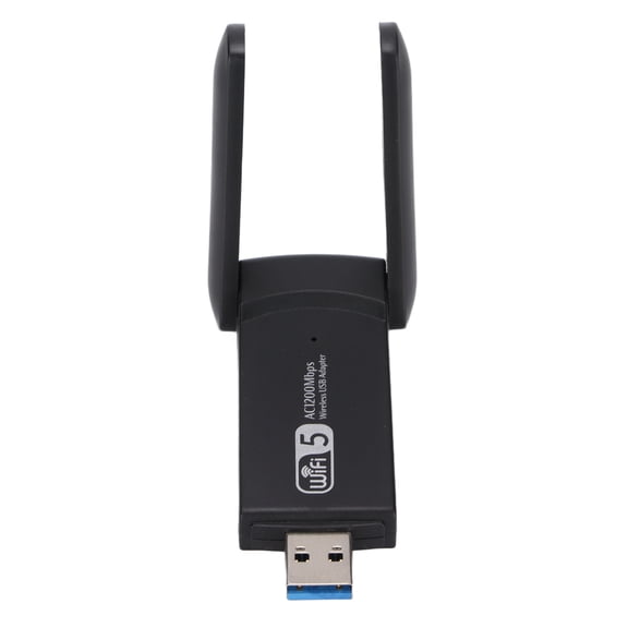 M Buder Dual Band USB Adapter 1200M 2.4G+5G Gigabit Network Card AC For Laptop Desktop PC Fast Wireless USB 3.0 Realtek 8812BU Windows Linux Mac 4.72 inches / 12 cm