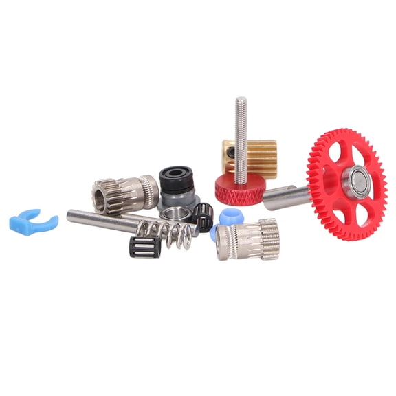 M Buder Dual Gear Assembly Kit Upgrade Extruder Red Wheel 3D Printer Accessories For Voron 2.4 0.1 1.8 Model High Performance Extrusion Replacement Part (8 inches / 20.3 cm)[cite: 1]