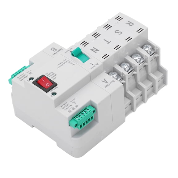M Buder Dual Power Automatic Transfer Switch 4P Din Rail Type AC 220V 100A for PZ30 Distribution Box Heavy Duty Selector Switch[cite: 1]