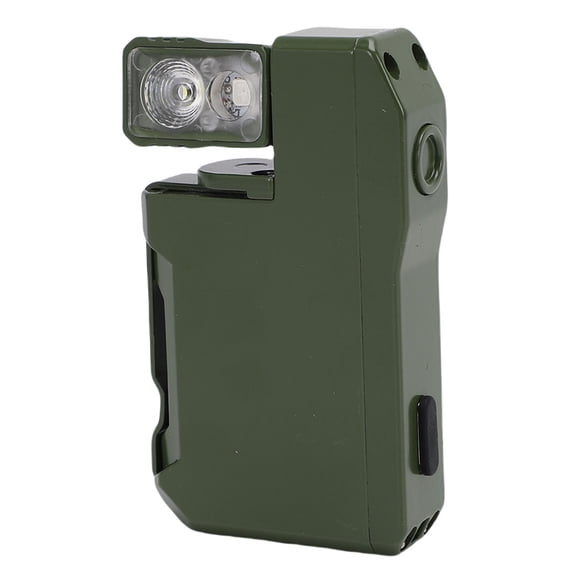 M Buder EDC Rechargeable Mini Flashlight 400 Lumens Flat Pocket Flash Light for Camping Hiking Emergency Compact Portable Built In 500mAh Battery Green