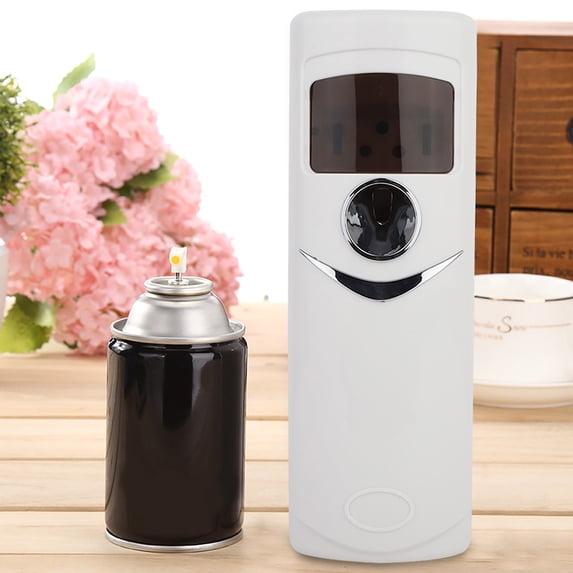 M Buder Electric Automatic LCD Spray Free Pump Aroma Air Fresher Dispenser Machine Wall Mounted Fragrance Diffuser for Home Office Day Night Modes White