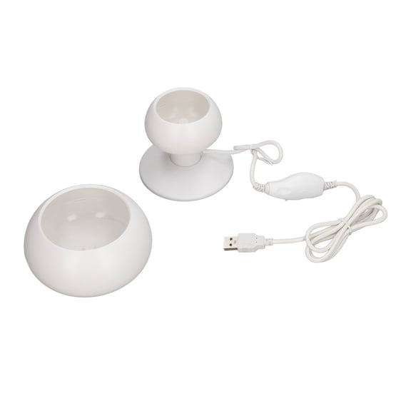 M Buder Electric Bead Spinner Adjustable Speed Direction Durable ABS High Stability Spin Bead Loader with 2 Bowls and 3 Needles for DIY Jewelry Making Crafting Tool 4.72 inches / 12 cm